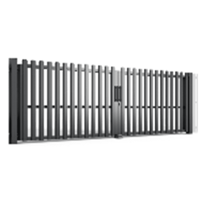 Verami divviru vārti MODEL.4 4120x1500, štaketa dēlīši,  Komplekts