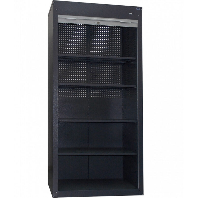 Instrumentu metāla skapis ar žalūziju durvīm SHI-10/4P R