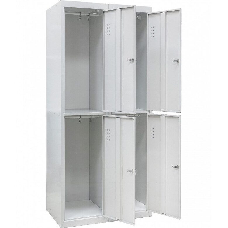 Metāla garderobes skapis drēbēm SHO-400/2-4