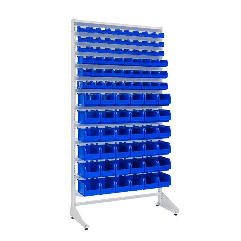 Kastīšu stends, vienpusējs ar 90 kastītēm, 1800 mm