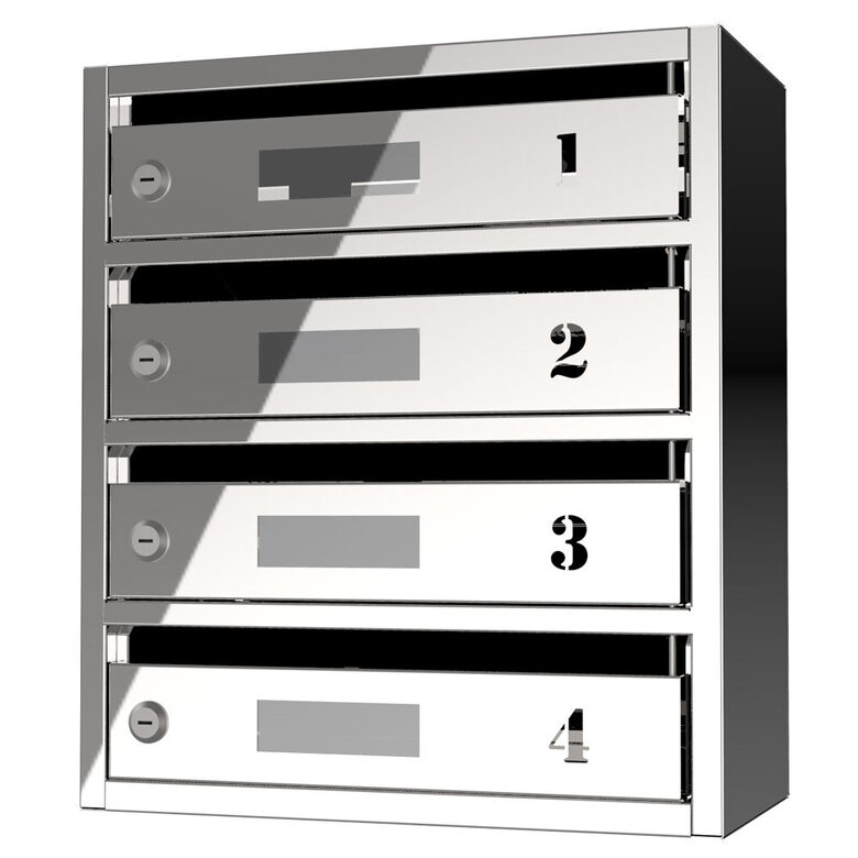 Pastkastīte Window PWPB-04 ar apskates lodziņu nerūsējošā tērauda