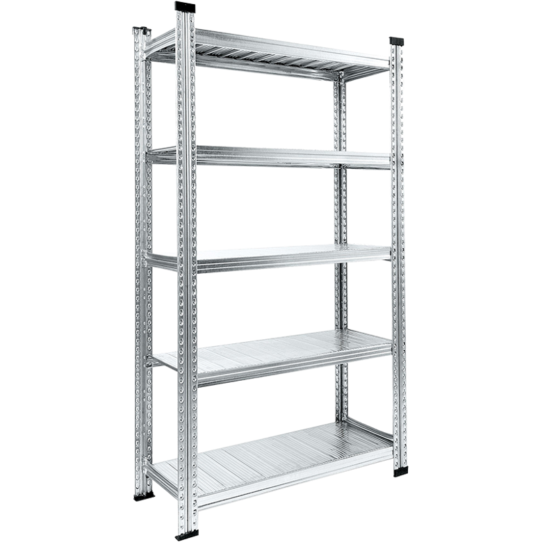 Metāla plaukti 3028x900x600mm 4 plauktu līmeņi