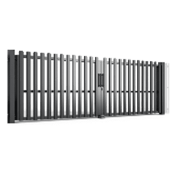 Verami divviru vārti MODEL.4 4120x1500, štaketa dēlīši,  Komplekts