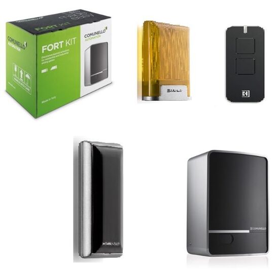 Bīdāmo vārtu automātika KIT FORT 230V/700 kg, ar magnētisko gala slēdzi, COMUNELLO