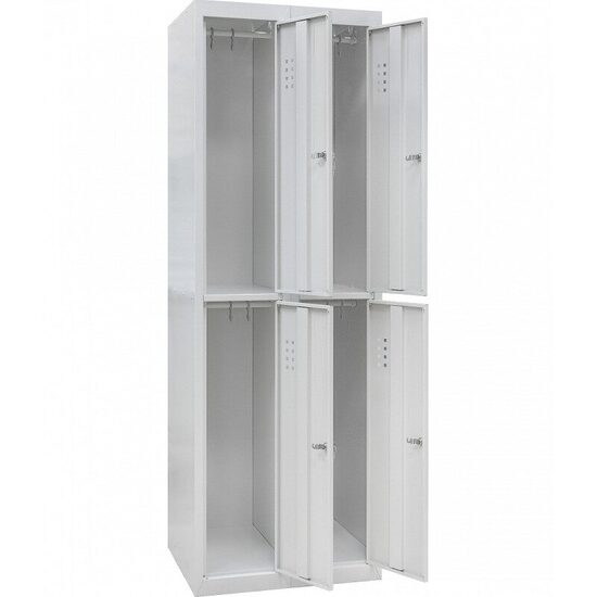 Metāla garderobes skapis drēbēm SHO-300/2-4
