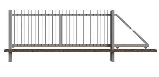 Bīdāmie vārti MODEL.1 4000x1500, HDG+RAL Komplekts