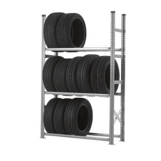 Cinkots metāla riepu plaukts 1972x900x500 3 līmeņi