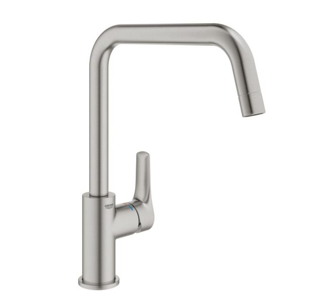 Grohe virtuves izlietnes maisītājs Eurosmart, U veida iztece, supersteel ,30567DC0