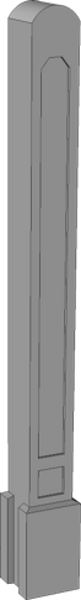 Betona stabs NR 5 izmērs 200*200*1750
