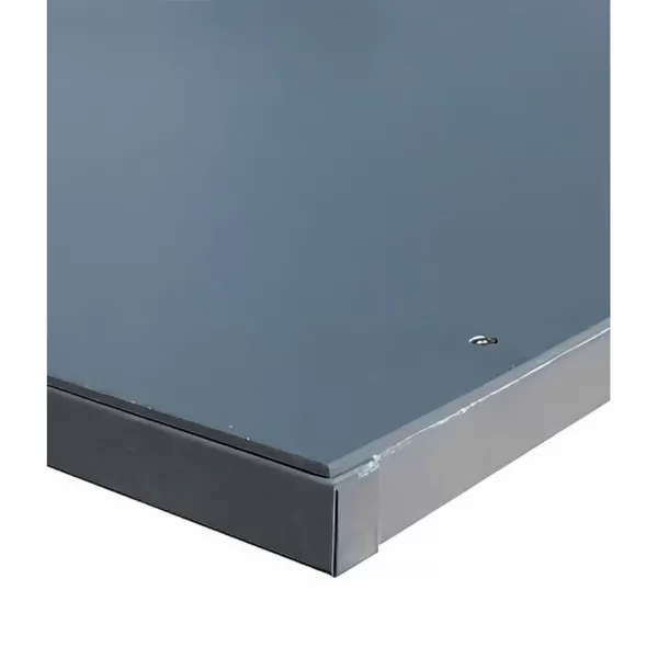 Galda virsma OSB - 25 mm + Pārklājums melns metāls (1500x620 mm)
