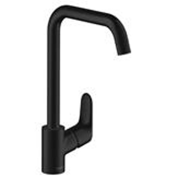  Hansgrohe virtuves izlietnes maisītājs Focus M41 260 1jet, matēts melns,HG31820670