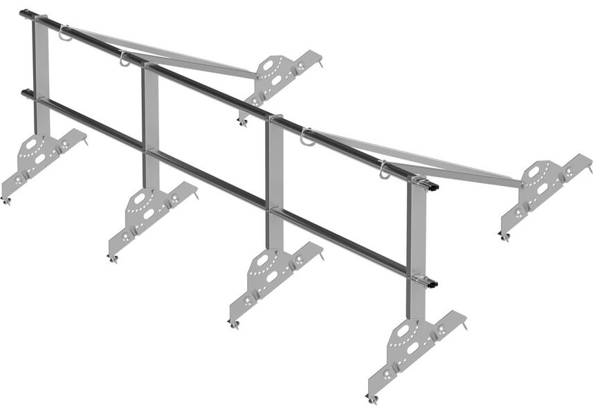 Orima jumta nožogojuma pie latojuma,metāla trapecei,0,6m augsts,garums 3m, komplekts