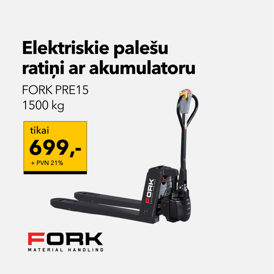 Elektriskie palešu ratiņi 1.5T
