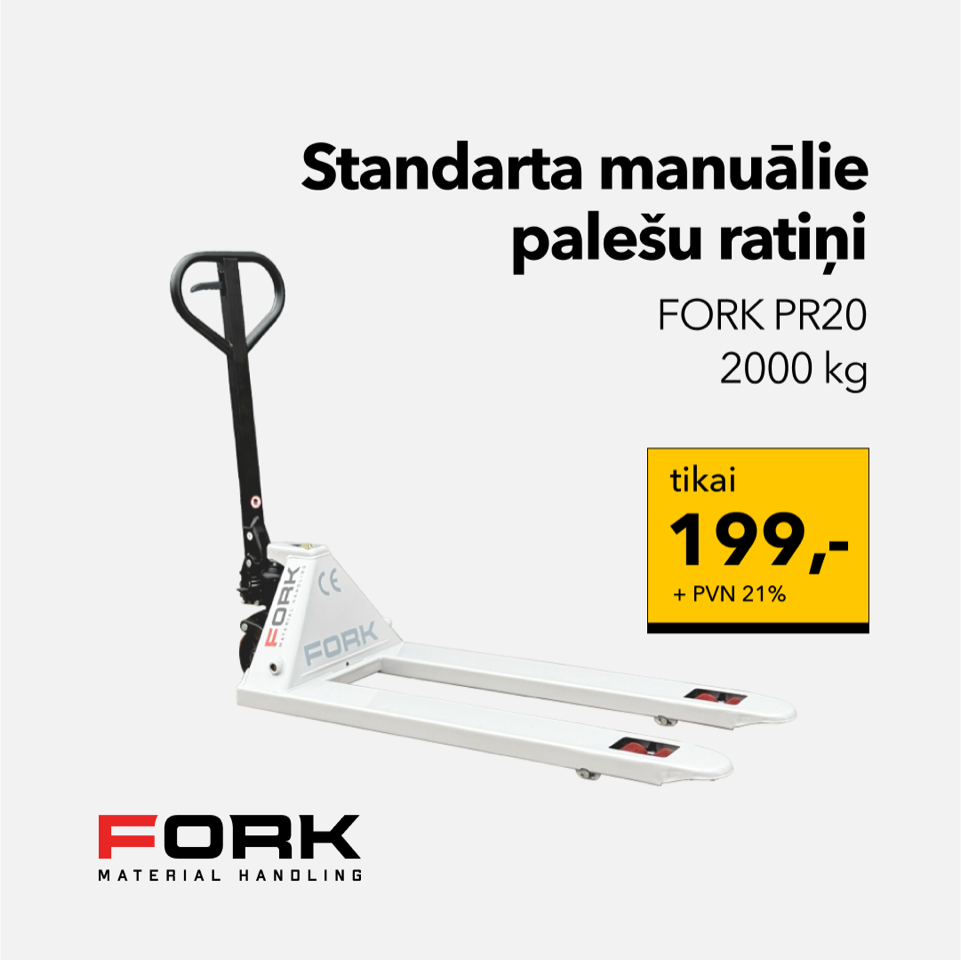 FORK Standarta manuālie palešu ratiņi